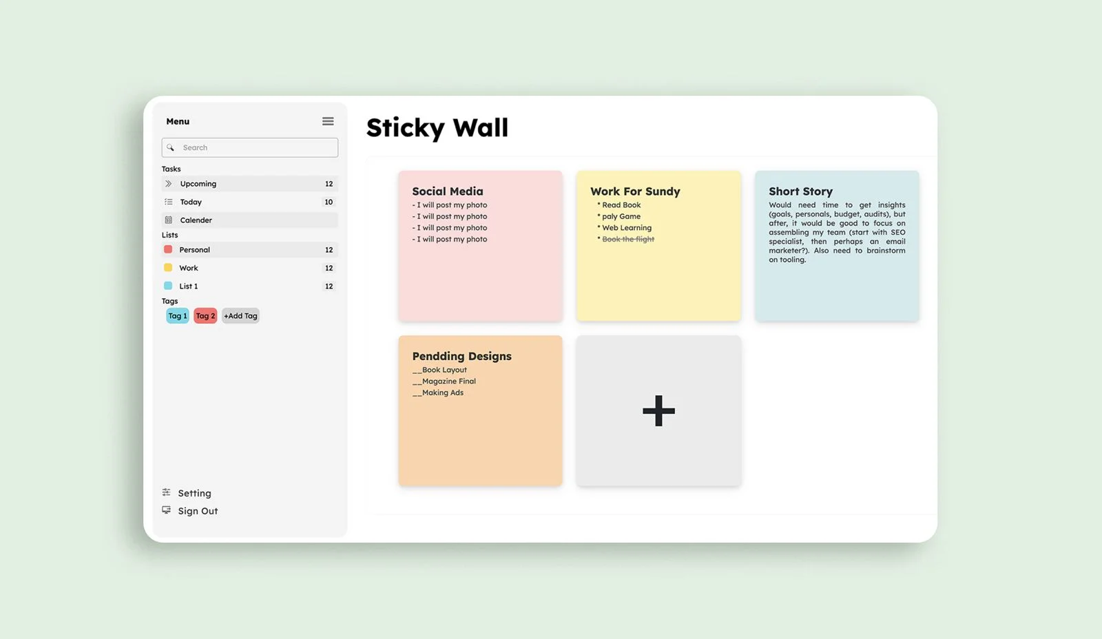  sticky-wall website  banner